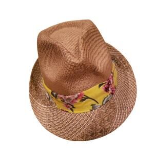 Women's Kooringal Straw Floral Band Fedora Hat